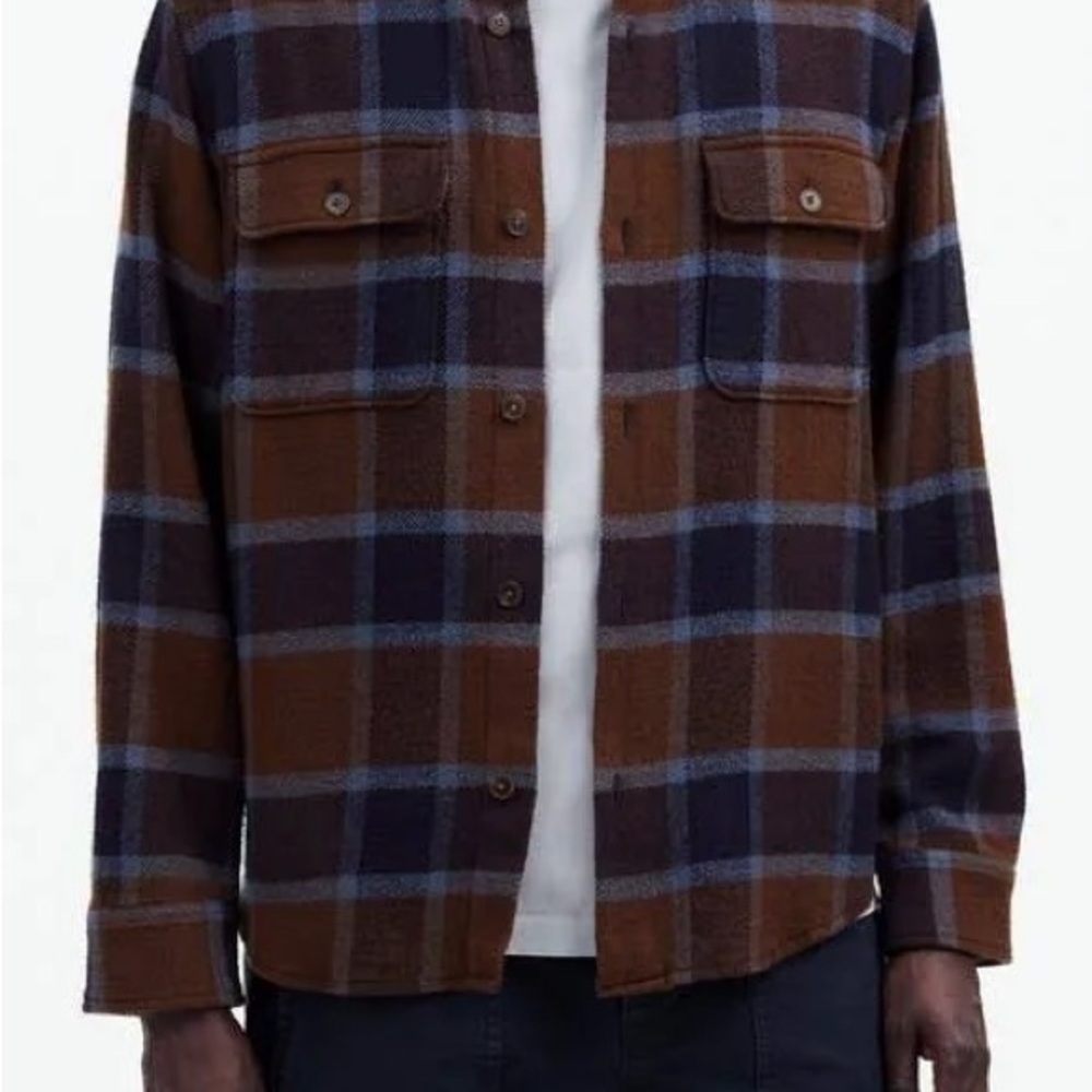 Madewell Men's Easy Plaid Twill Shirt Jacket